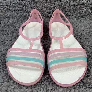 Crocs Isabella Strappy Jelly Iconic Comfort Sandals Pink Womens Size 7